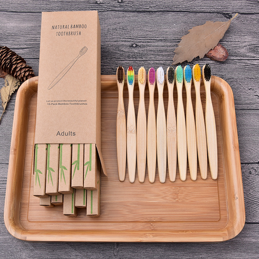 Bamboo Soft Fibre Toothbrush for Adult & Kids - Eco-friendly Alternative!
