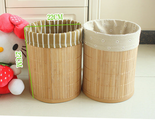 Bamboo Folding Waste or Storage Basket