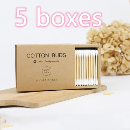 Bamboo Cotton Swabs - 100% Compostable