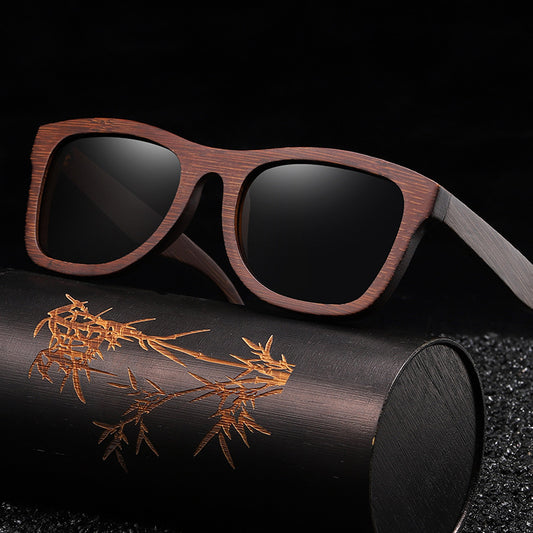 Dark Bamboo Sunglasses - Case Included